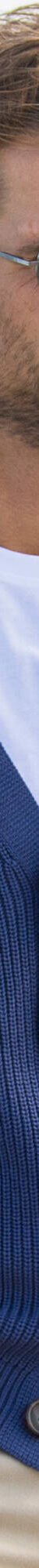 Vest met V-hals en knoopsluiting, patenttricot (jeansblauw) Vest met V-hals en knoopsluiting, patenttricot (jeansblauw)